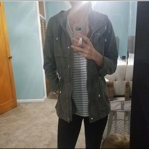 Army green Fall jacket